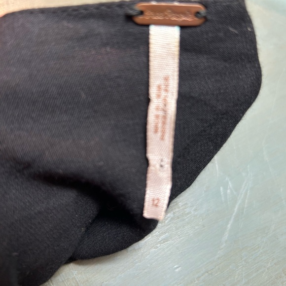 Free People Black and White Floral Long Sleeve Dress - Picture 6 of 7